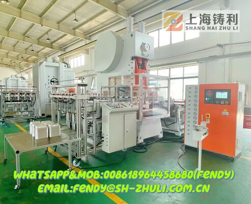 ZL-T63 Automatic Aluminium Food Container Machine with Mitsubishi PLC and Schneider Components